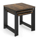 Nesting Tables Set of 3 with Faux Marble Top and Metal Frame by LJGDeals