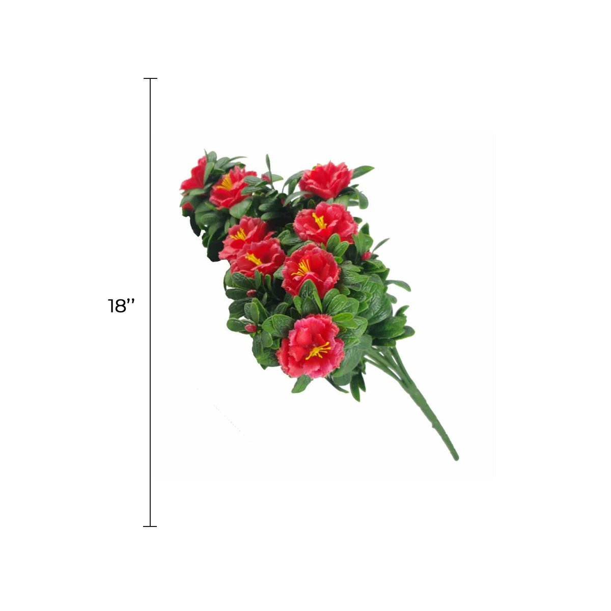 Red Rose Bunch Artificial Hanging Plant 18in – UV Resistant, photo 2 of 4
