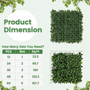 12 Pieces 20 x 20 Inch Artificial Topiary Gardenia Shrub Grass Panels by LJGDeals