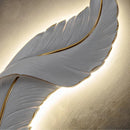Feather Sculpture Wall Lamp