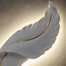Feather Sculpture Wall Lamp
