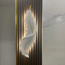 Feather Sculpture Wall Lamp