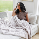 PATTERNED FAUX FUR XL THROW BLANKETS by Saranoni