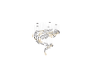 Feather Handblown Glass Chandelier