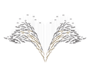 Feather Handblown Glass Chandelier