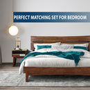 [Buy 1 Get 1] Aurora Solid Wood Bed Frame & Nightstand by Megsu