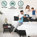 [Buy 1 Get 1] Aurora Solid Wood Bed Frame & Nightstand by Megsu