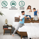 [Buy 1 Get 1] Aurora Solid Wood Bed Frame & Nightstand by Megsu