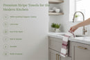 Striped Kitchen Towels by Organic Cotton Mart