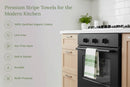 Striped Kitchen Towels by Organic Cotton Mart