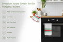 Striped Kitchen Towels by Organic Cotton Mart