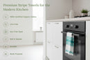 Striped Kitchen Towels by Organic Cotton Mart