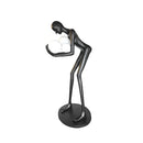 Figure Holding Ball Sculpture Floor Lamp