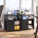 Mobile File Cabinet with Charging Station on Wheels by LJGDeals