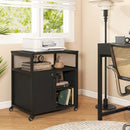 Mobile File Cabinet with Charging Station on Wheels by DirectDeals