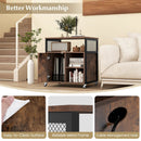 File Cabinet on Wheels with Charging Station and Cable Management Hole by LJGDeals