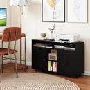 File Cabinet with Lock Mobile Lateral Filing Storage Organizer Modern Rolling Printer Stand by LJGDeals