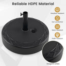 Fillable Umbrella Base 90 LBS Heavy Duty Sand Filled Round Market Umbrella Stand-Black by LJGDeals