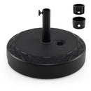 Fillable Umbrella Base 90 LBS Heavy Duty Sand Filled Round Market Umbrella Stand-Black by LJGDeals