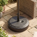 Fillable Umbrella Base 90 LBS Heavy Duty Sand Filled Round Market Umbrella Stand-Black by LJGDeals