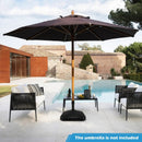 Fillable Umbrella Base with Shell Texture - 44 lb Capacity by LJGDeals