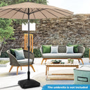 Fillable Umbrella Base with Shell Texture - 44 lb Capacity by LJGDeals