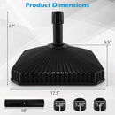 Fillable Umbrella Base with Shell Texture - 44 lb Capacity by DirectDeals