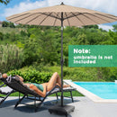 Fillable Umbrella Base Stand with Lockable Universal Wheels by LJGDeals