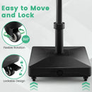 Fillable Umbrella Base Stand with Lockable Universal Wheels by LJGDeals