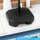 17 Inch 88 LBS Heavy-Duty Fillable Umbrella Base with Handle by LJGDeals