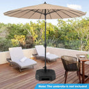 17 Inch 88 LBS Heavy-Duty Fillable Umbrella Base with Handle by LJGDeals