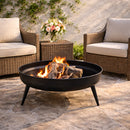 Raised Metal Fire Pit Bowl by Decor Steals