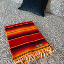 Isla Serape Red Fire blanket by West Path