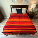 Isla Serape Red Fire blanket by West Path