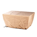 Aluminum 48-in Rectangular Patio Fire Table and Swivel Rocker Set