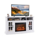 Fireplace TV Stand for TVs Up to 65 Inch with Side Cabinets and Remote Control by LJGDeals