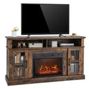 Fireplace TV Stand for TVs Up to 65 Inch with Side Cabinets and Remote Control by LJGDeals
