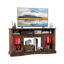 TV Stand with LED Lights and Remote Control-Black by DirectDeals