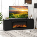 Fireplace TV Stand for TVs up to 80 Inch with 3 Adjustable Shelves by LJGDeals