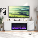 Fireplace TV Stand for TVs up to 80 Inch with 3 Adjustable Shelves by LJGDeals