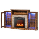 Fireplace TV Stand with 16-Color Led Lights for TVs up to 65 Inch by LJGDeals