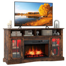 Fireplace TV Stand with Remote Controls and Thermostat for TVs Up to 50 Inch by LJGDeals