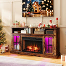 Fireplace TV Stand with Remote Controls and Thermostat for TVs Up to 50 Inch by LJGDeals