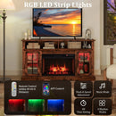 Fireplace TV Stand with Remote Controls and Thermostat for TVs Up to 50 Inch by LJGDeals