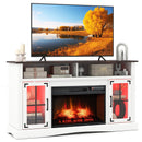 Fireplace TV Stand with Remote Controls and Thermostat for TVs Up to 50 Inch