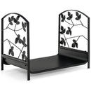 19 Inch Heavy-Duty Firewood Rack with 110 lbs Load Capacity by LJGDeals