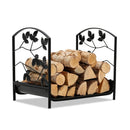 19 Inch Heavy-Duty Firewood Rack with 110 lbs Load Capacity by LJGDeals