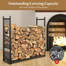 4 Feet Firewood Rack Stand with Mesh Sides by LJGDeals