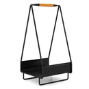 Firewood Storage Rack Heavy-duty Metal Log Holder with Handle and Square Rack by LJGDeals