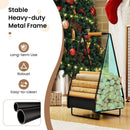 Firewood Storage Rack Heavy-duty Metal Log Holder with Handle and Square Rack by LJGDeals